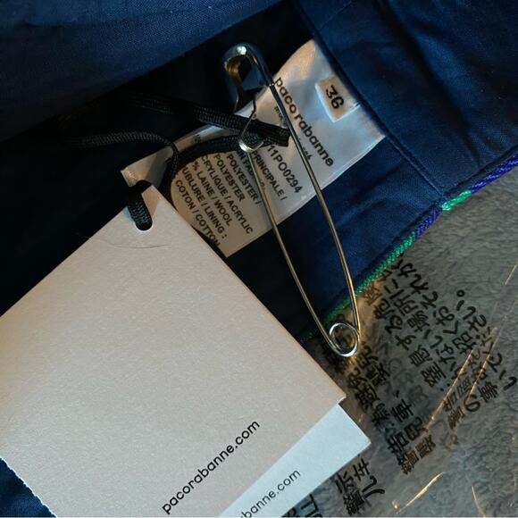 PACO RABANNE Polka Dot Crop Top lace-up twill bralette - Picture 7 of 9